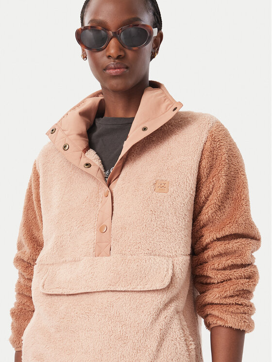 Billabong Billabong Fleecová mikina EBJPF00141 Tmavě béžová Relaxed Fit