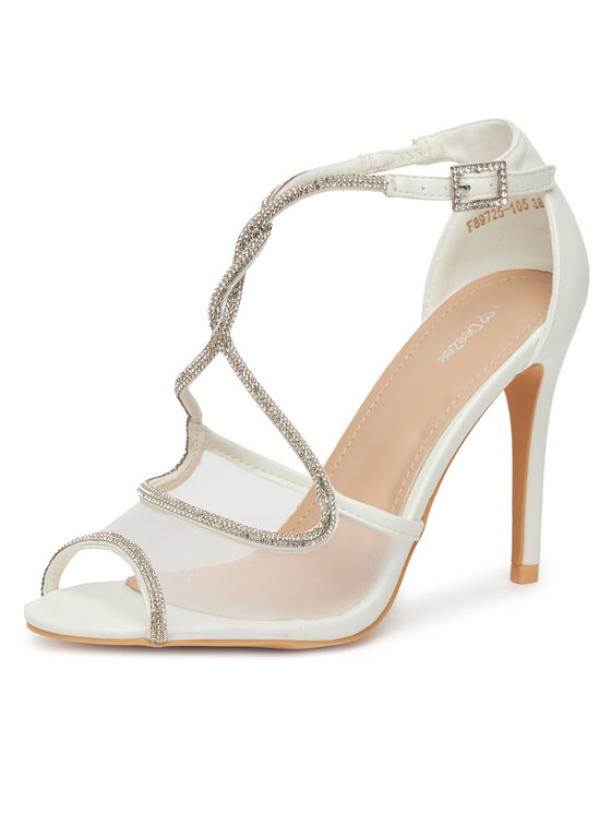 DeeZee DeeZee Sandały F89725-105 Biały