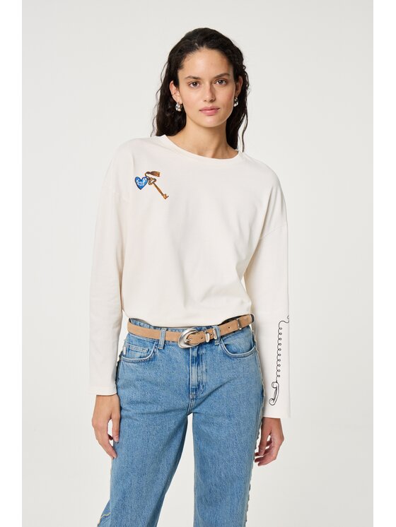 Fabienne Chapot Fabienne Chapot Pasek Precious Pebble Belt Suede Beżowy
