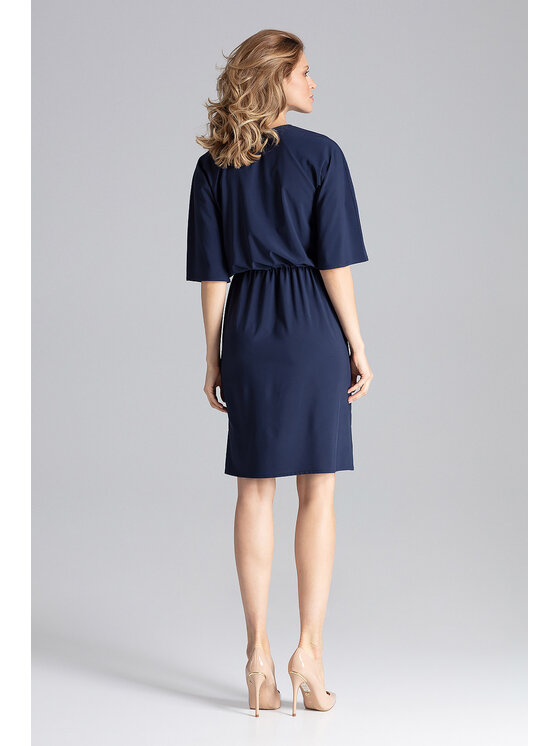 FIGL FIGL Sukienka codzienna M656 Granatowy Regular Fit
