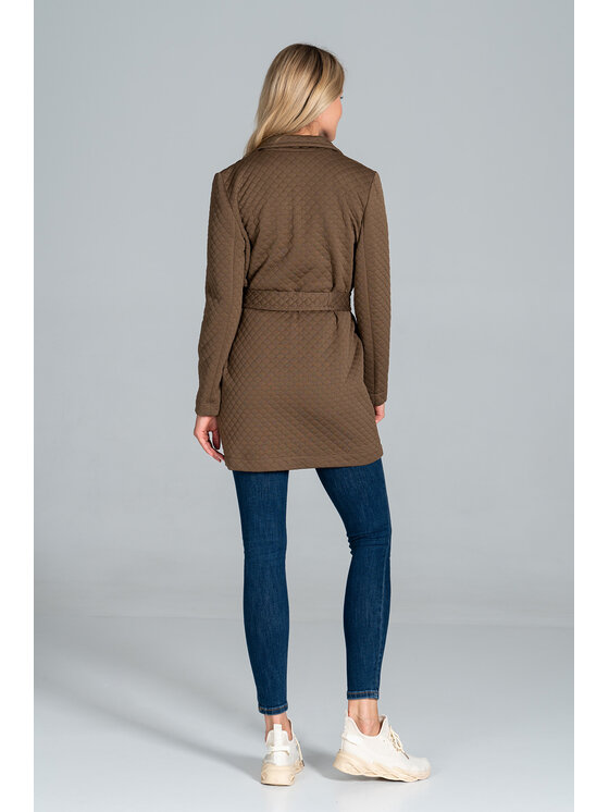 FIGL FIGL Παλτό M814 Καφέ Regular Fit