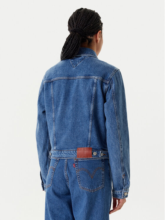 Tommy Jeans Tommy Jeans Džínsová bunda Classic DW0DW21414 Modrá Regular Fit