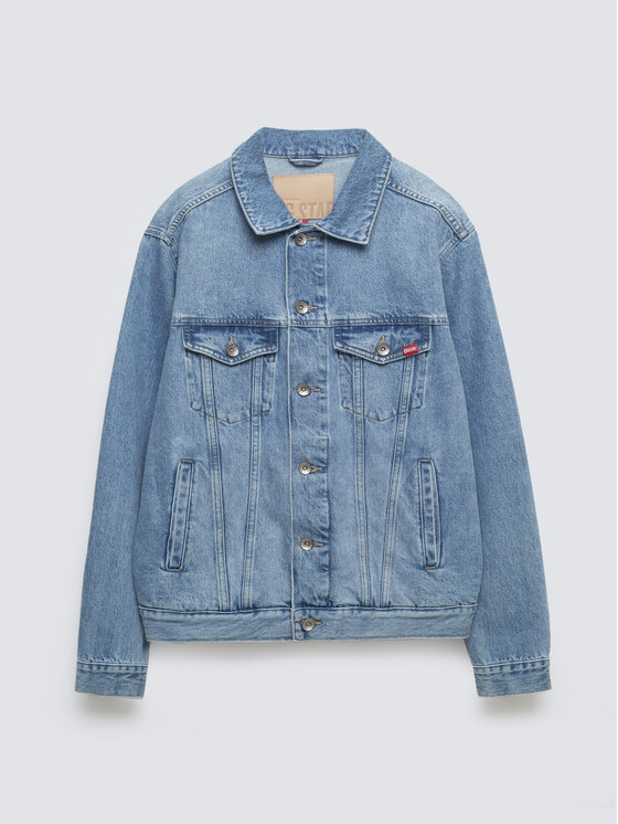 BIG STAR BIG STAR Kurtka jeansowa CHARLIE Niebieski Basic Fit