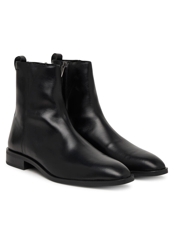 Calvin Klein Calvin Klein Cizme Slim Clean Zip Boot Lth HM0HM02007 Negru