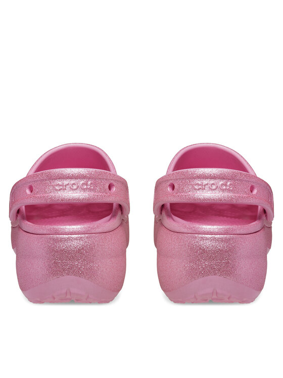 Crocs Crocs Šlepetės Classic Platform Glitter Clog W 207241 Rožinė