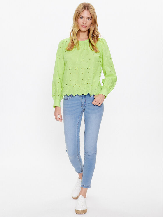 JDY JDY Blūze 15289327 Zaļš Regular Fit