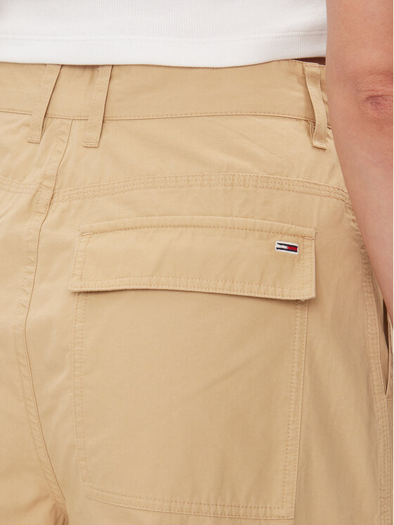 Tommy Jeans Tommy Jeans Hlače Claire DW0DW17314 Bež Wide Leg