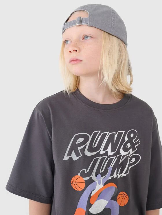 4F 4F T-shirt 4FJASAW24TTSHM2596-22S Nero Oversize