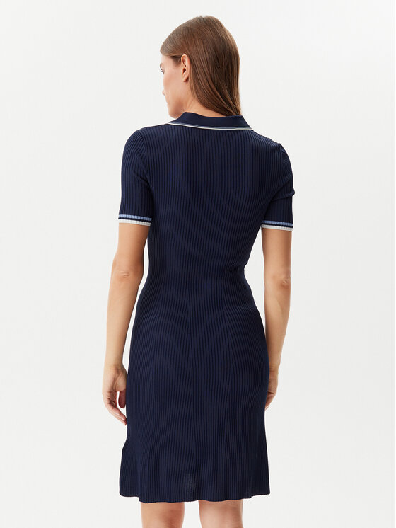 Guess Guess Džemper haljina W5GK84 Z3L10 Tamnoplava Regular Fit