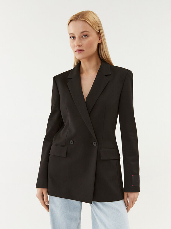 HUGO Hugo Giacca da abito Amaga 50494607 Nero Relaxed Fit