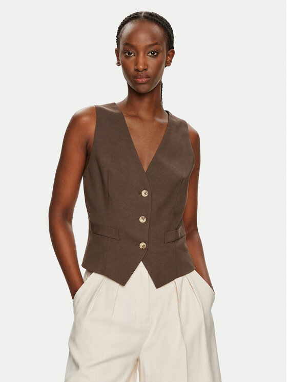 ViCOLO ViCOLO Weste Giacca TB1569 Braun Regular Fit