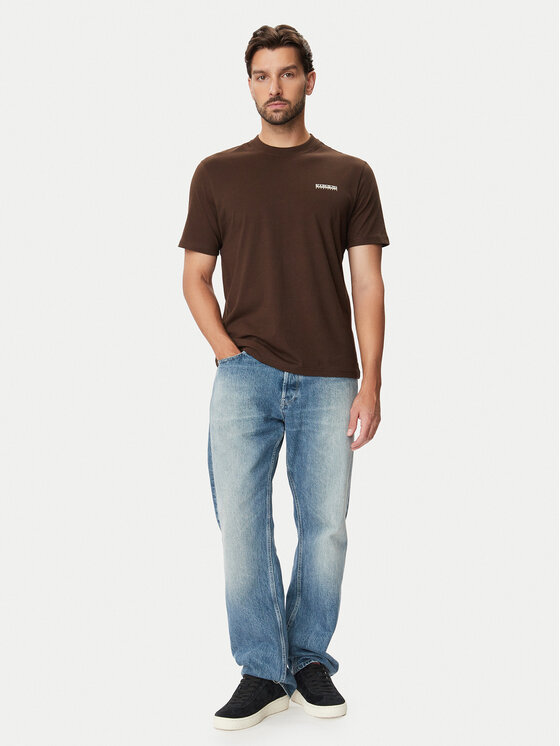 Napapijri Napapijri Футболка NP0A88TR Темно-коричневий Regular Fit