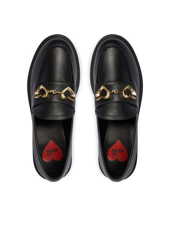 LOVE MOSCHINO LOVE MOSCHINO Loafersy JA10094G0NIA0000 Černá