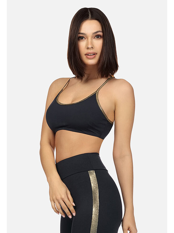 Feba Feba Top TOP3 Czarny Regular Fit