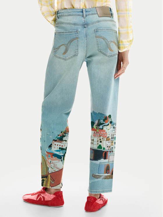 Desigual Desigual Jeansy Amalfi 26SWDD01 Kolorowy Tapered Fit