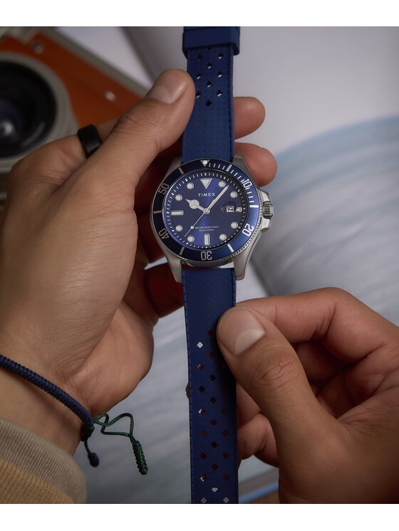 Timex Timex Zegarek TW2Y05000 Niebieski