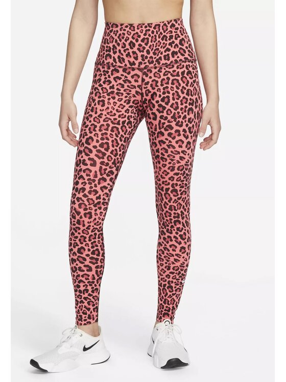 Nike Leginy Dri Fit Leopard Leggings R ova Regular Fit Modivo.cz