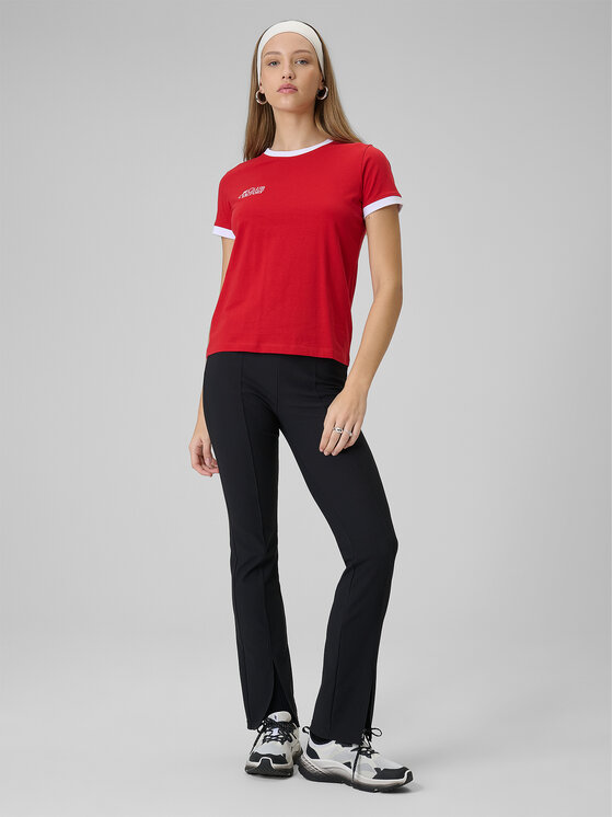 4F 4F T-Shirt SPORTS CLUB Czerwony Regular Fit