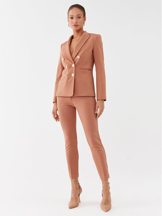 PINKO Pinko Hlače Bello 100155 A15M Smeđa Slim Fit
