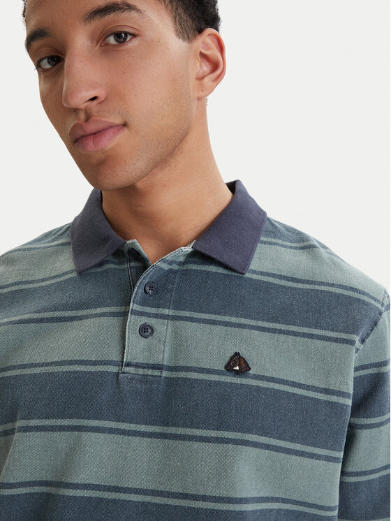 RVCA RVCA Тениска с яка и копчета KSL 23A033504 Зелен Regular Fit