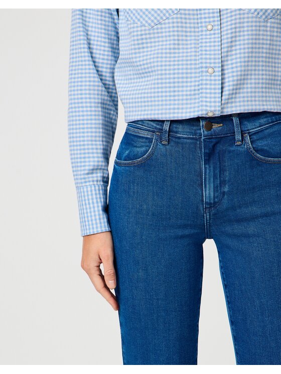 Wrangler Wrangler Jeansy STRAIGHT Niebieski Straight Leg