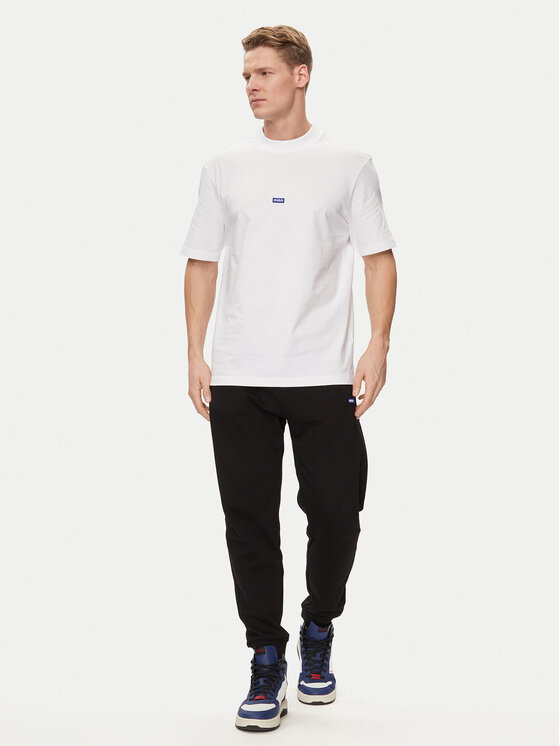 HUGO Hugo Tricou Nieros 50509991 Alb Regular Fit