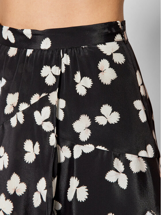 The Kooples Spódnica mini Naive Flowers Czarny Regular Fit | Modivo.pl