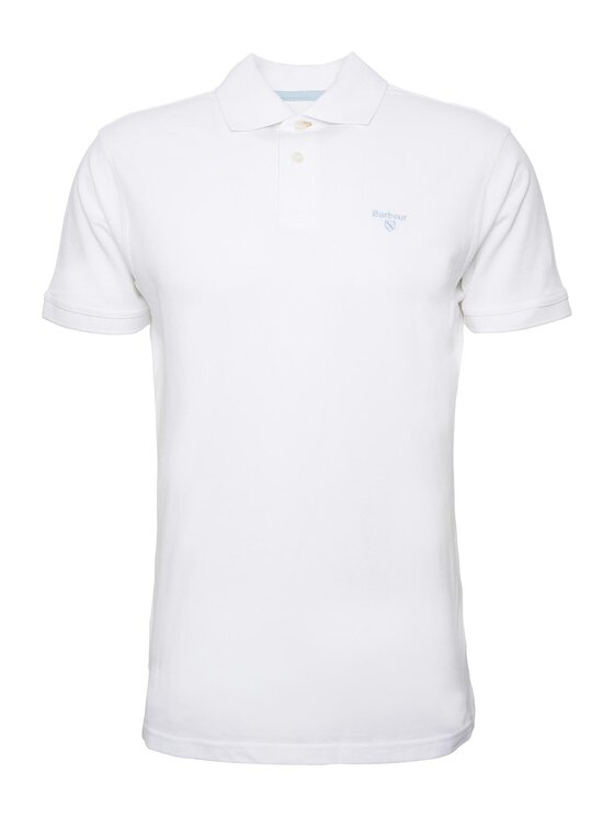 Barbour Barbour T-Shirt 251mmml1367-wh11 Biały Regular Fit