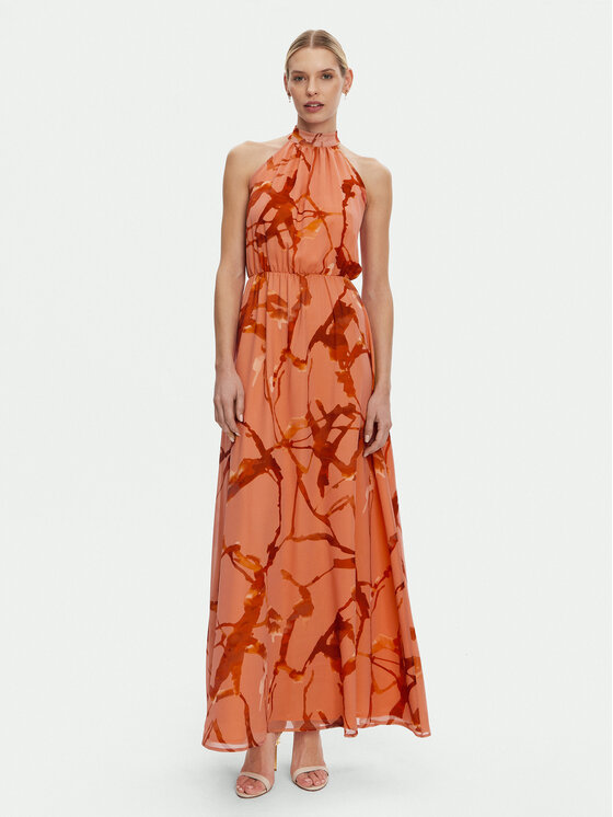 Artigli Artigli Večerní šaty ACAB001759 Oranžová Regular Fit