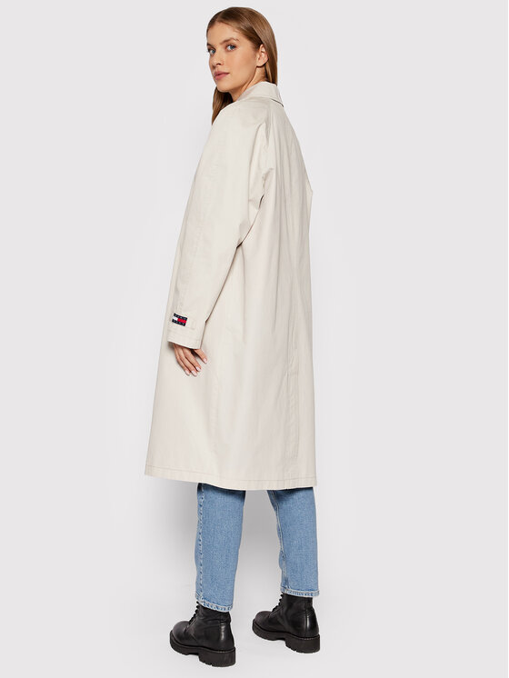 Tommy Jeans Tommy Jeans Demisezoninis paltas Car DW0DW11849 Smėlio Relaxed Fit