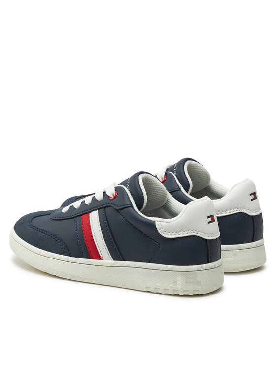 Tommy Hilfiger Tommy Hilfiger Sneakersy Stripe Low Cut Lace-Up Sneaker T3X9-33851-1269 M Granatowy