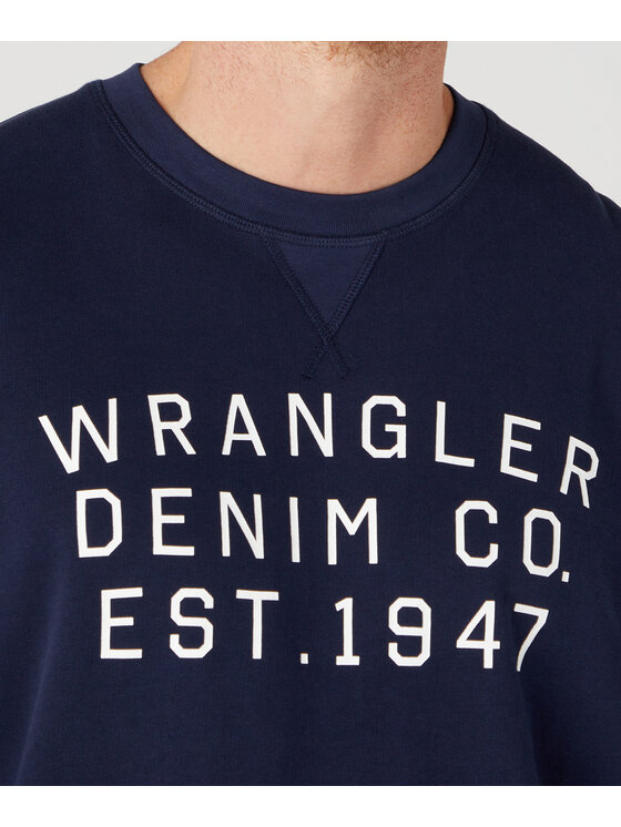 Wrangler Wrangler Bluza W646HA114 Granatowy Regular Fit