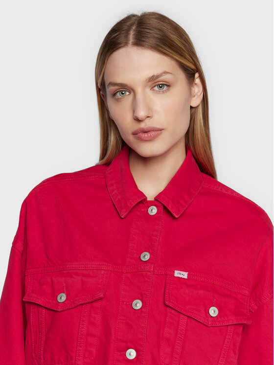 Giacca di jeans Celia 61028 15244 Rosso Oversize