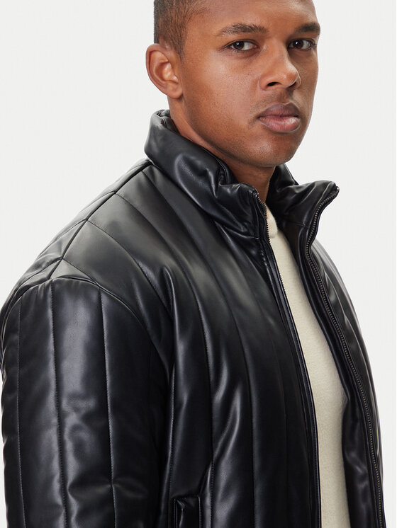 Armani Exchange Armani Exchange Jacke aus Kunstleder XM001124 AF16647 UC001 Schwarz Regular Fit