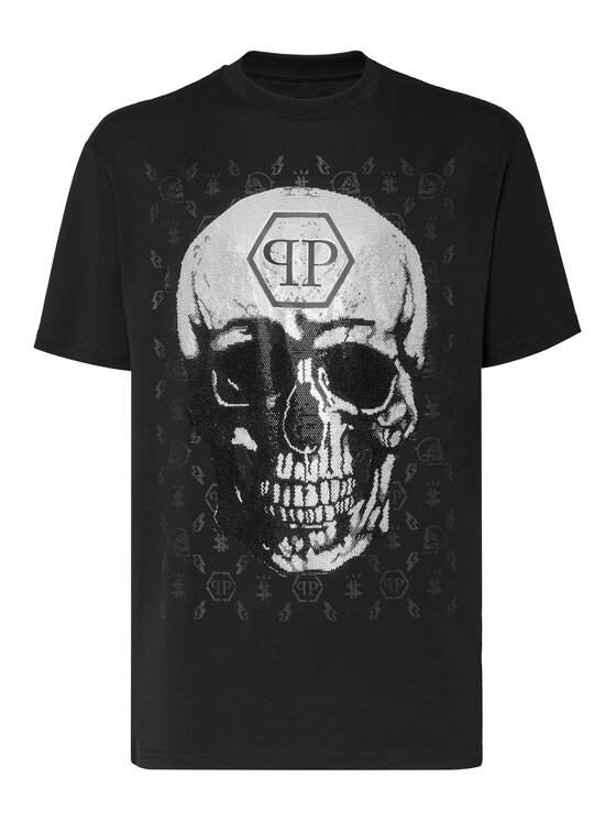 PHILIPP PLEIN PHILIPP PLEIN T-Shirt 3489 Czarny Regular Fit