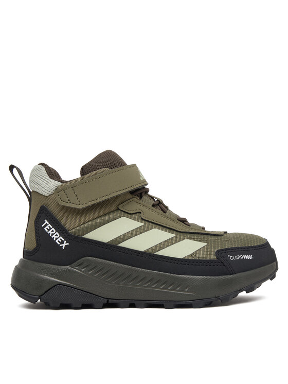 adidas adidas Trekingová obuv Terrex Anylander Mid Climaproof Children Hiking Shoes KJ2671 Zelená