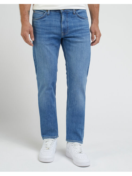 Lee Lee Jeansy DAREN ZIP FLY Niebieski Straight Fit