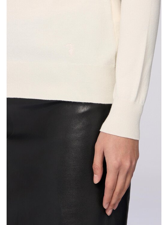 Trussardi Trussardi Cardigan M7356001125N011 Bianco Regular Fit
