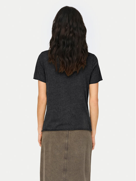 ONLY ONLY Tricou Lucy 15215721 Negru Regular Fit