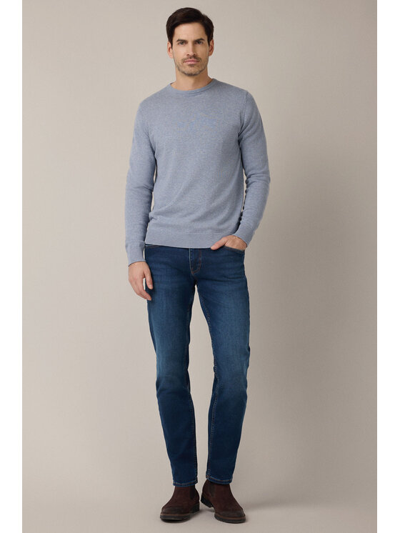 Lancerto Lancerto Spodnie materiałowe Guido SP113225000014 Granatowy Slim Fit