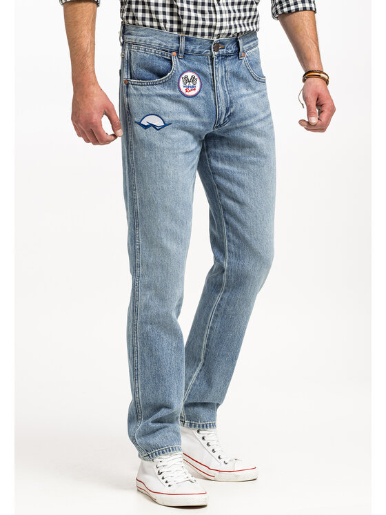Wrangler Wrangler Jeansy GREENSBORO Niebieski Straight Fit