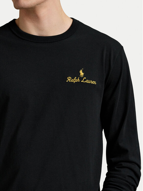 Polo Ralph Lauren Polo Ralph Lauren S dlouhým rukávem 710981783001 Černá Regular Fit