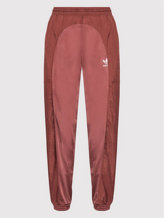 adidas Pantaloni da tuta adicolor Split Trefoil HC7043 Bordeaux Relaxed Fit Modivo