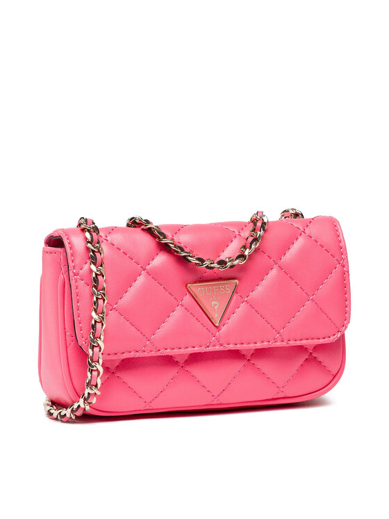 Guess Guess Rankinė Cessily Micro Mini HWQG76 79780 Rožinė