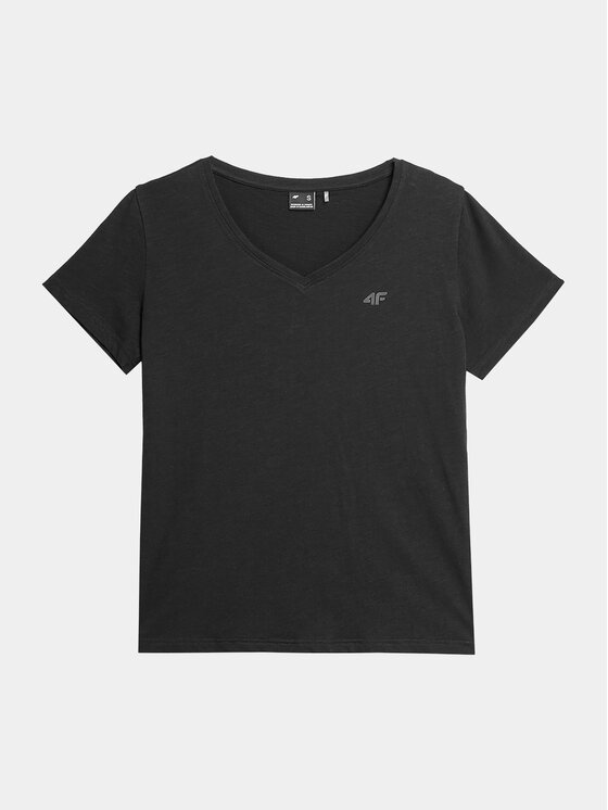 4F 4F T-särk 4FAW23TTSHF0908 Must Regular Fit