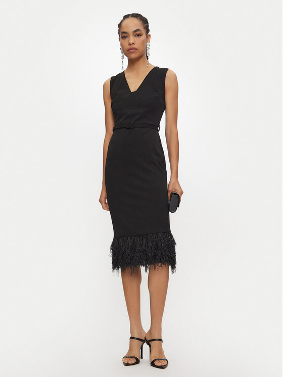 Rinascimento Rinascimento Coctailkleid CFC0120269003 Schwarz Regular Fit
