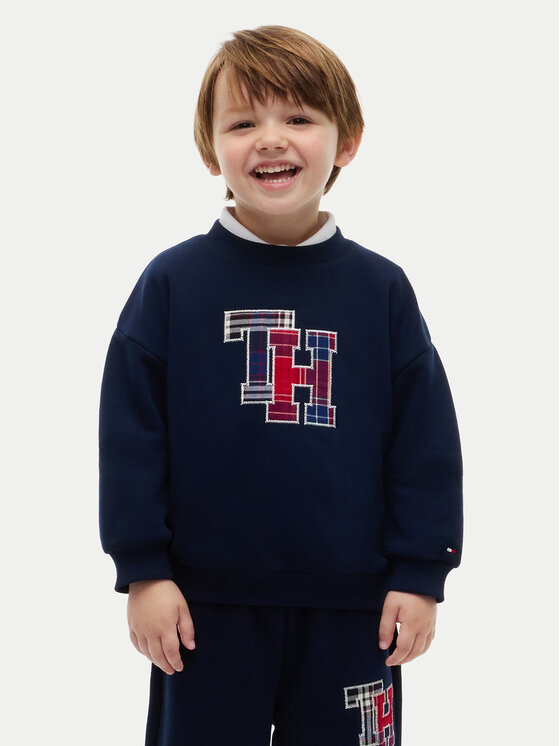 Tommy Hilfiger Tommy Hilfiger Dres KS0KS00788 Granatowy Regular Fit