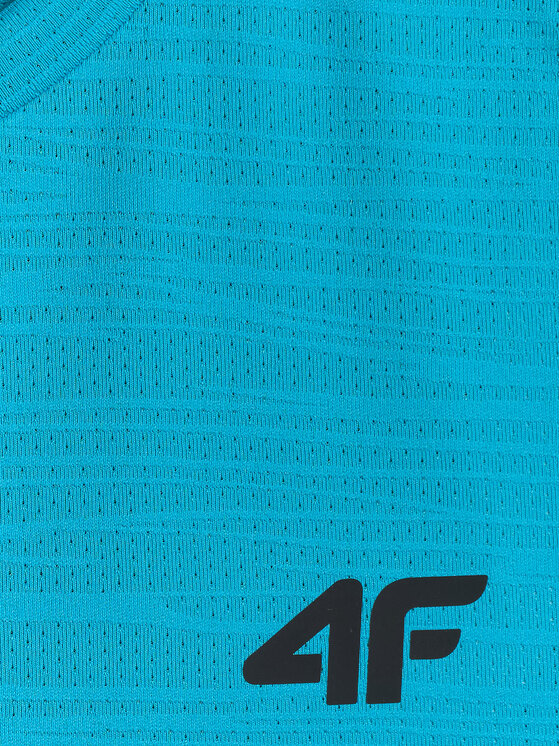 4F 4F Koszulka techniczna active Turkusowy Regular Fit