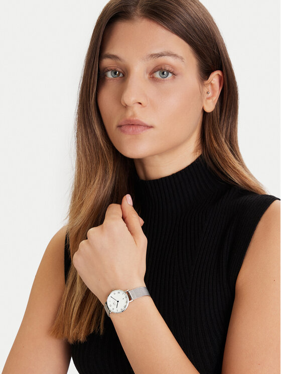 Daniel Wellington Daniel Wellington Zegarek Petite Roman Numerals DW00100858 Srebrny