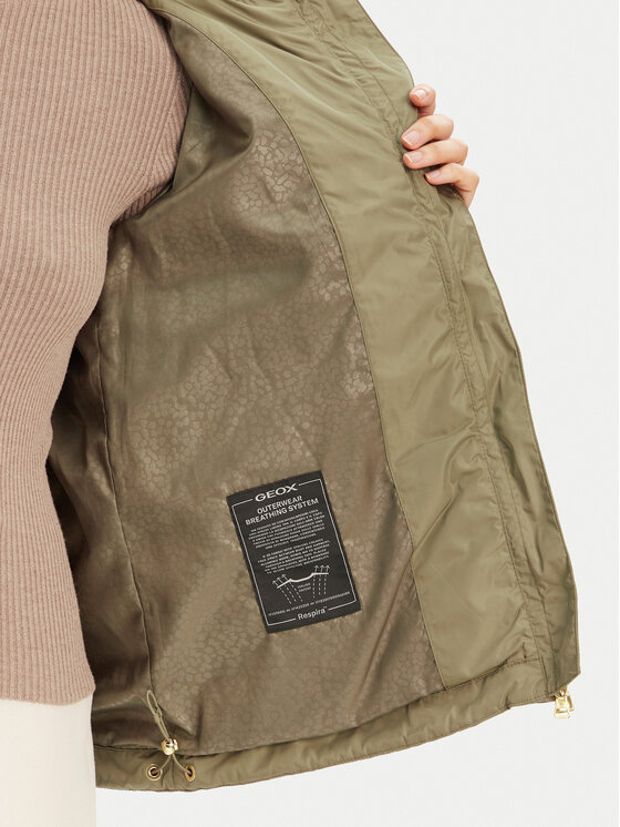Geox Geox Átmeneti kabát Genziana W5520A T3259 F3272 Khaki Regular Fit